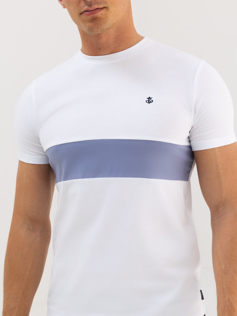 Iowa T-Shirt - White & Blue
