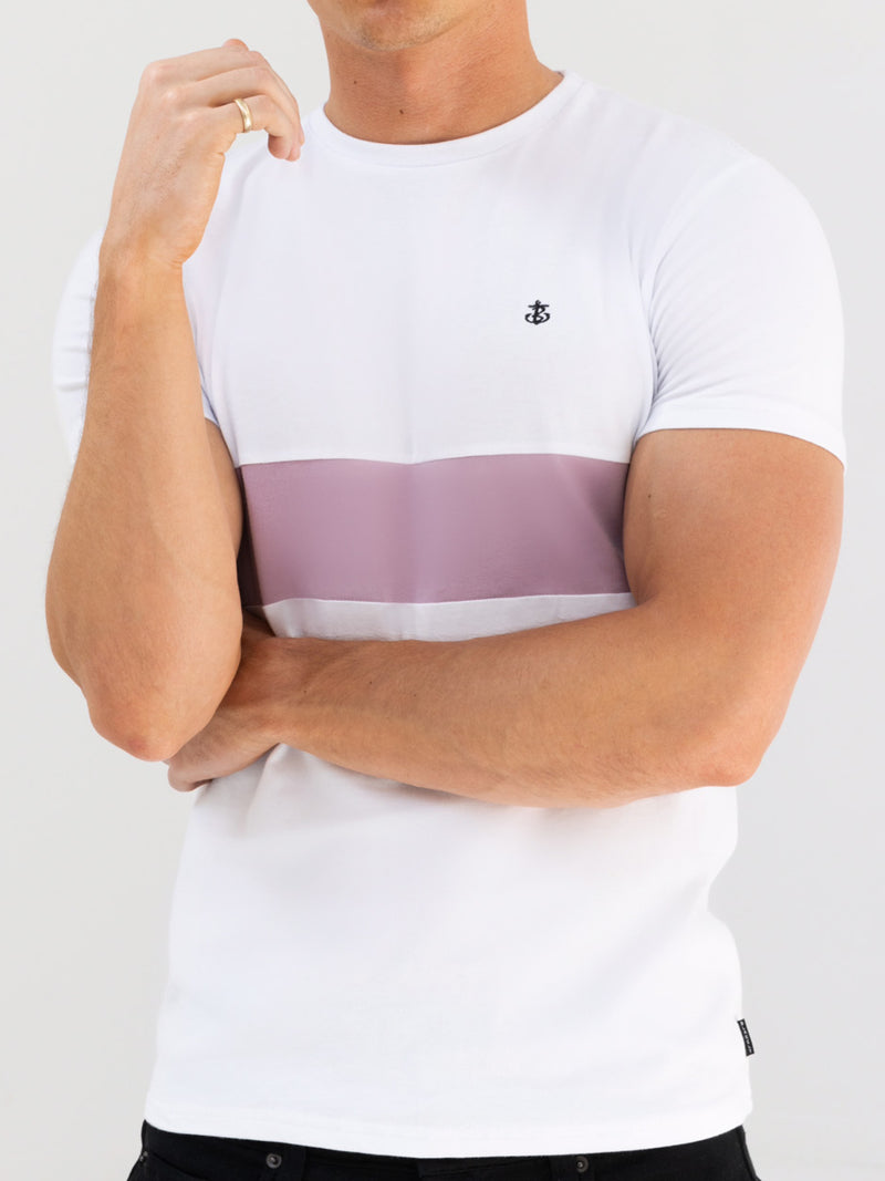 Iowa T-Shirt - White & Purple