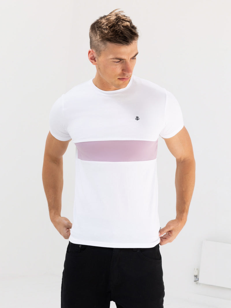 Iowa T-Shirt - White & Purple