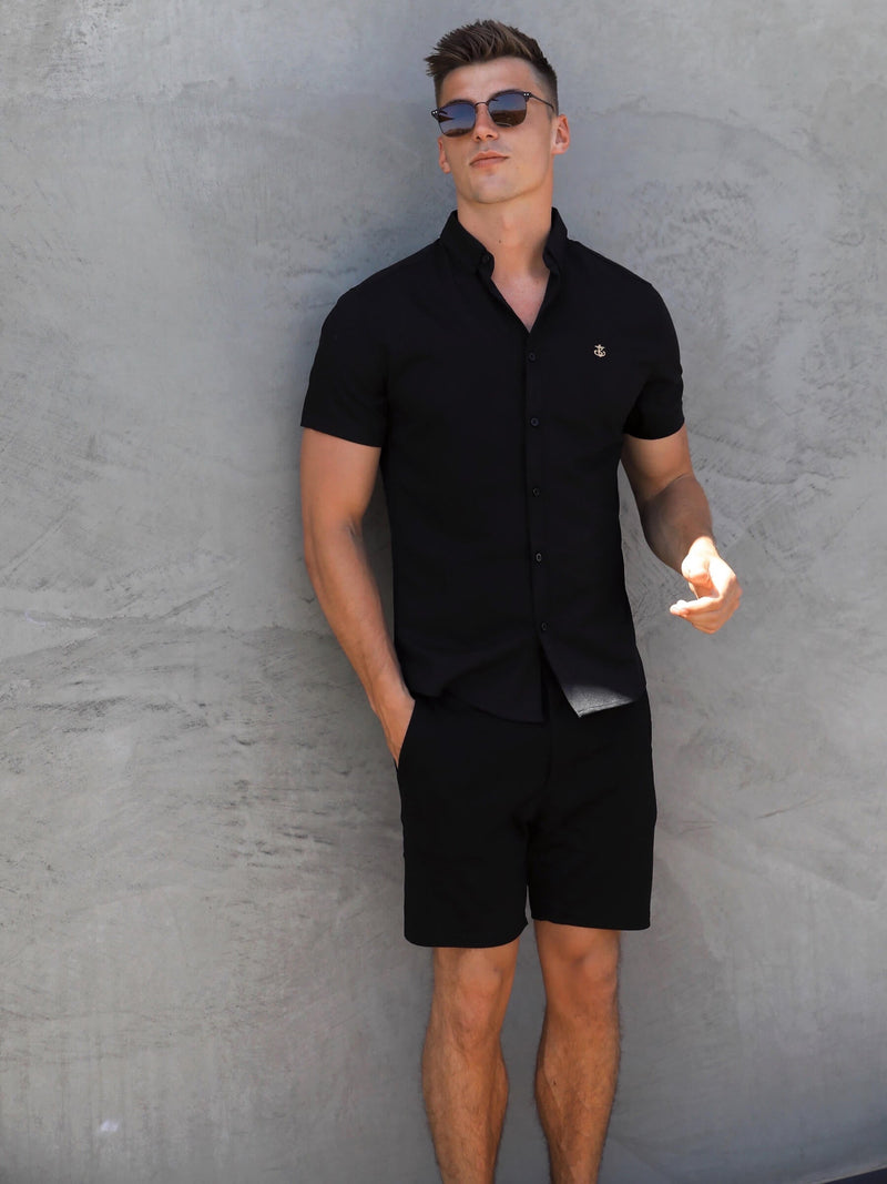 Farringdon Short Sleeve Shirt - Black