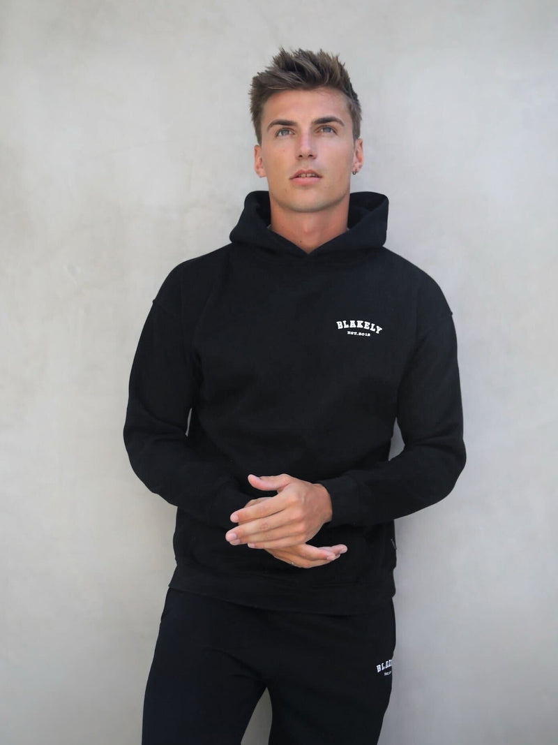 Heritage Relaxed Hoodie - Black