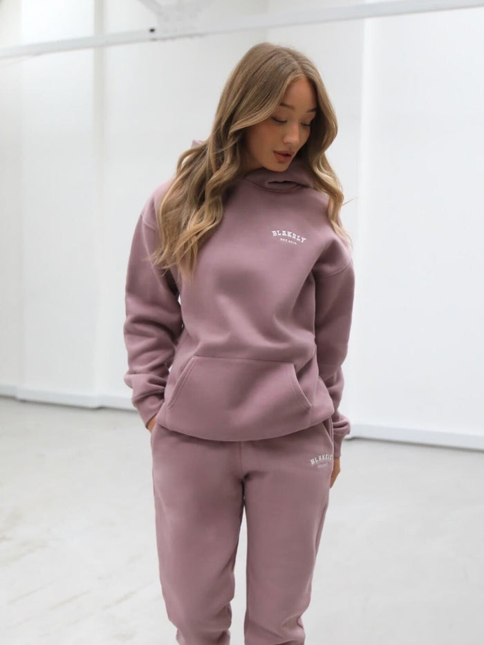 Heritage Womens Relaxed Hoodie - Dusty Pink