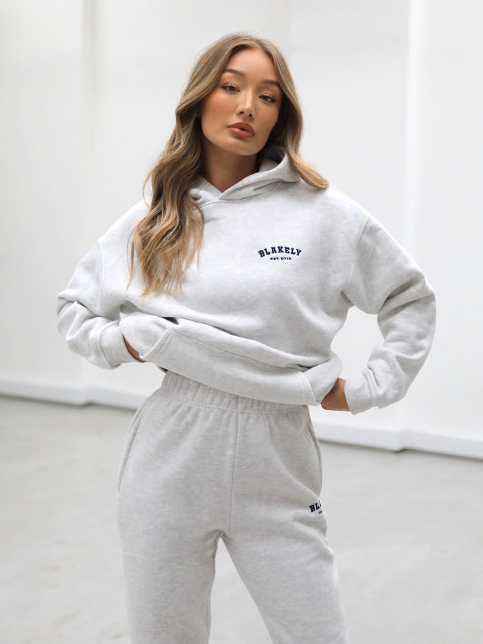 Women's Heritage Relaxed Hoodie - Marl White