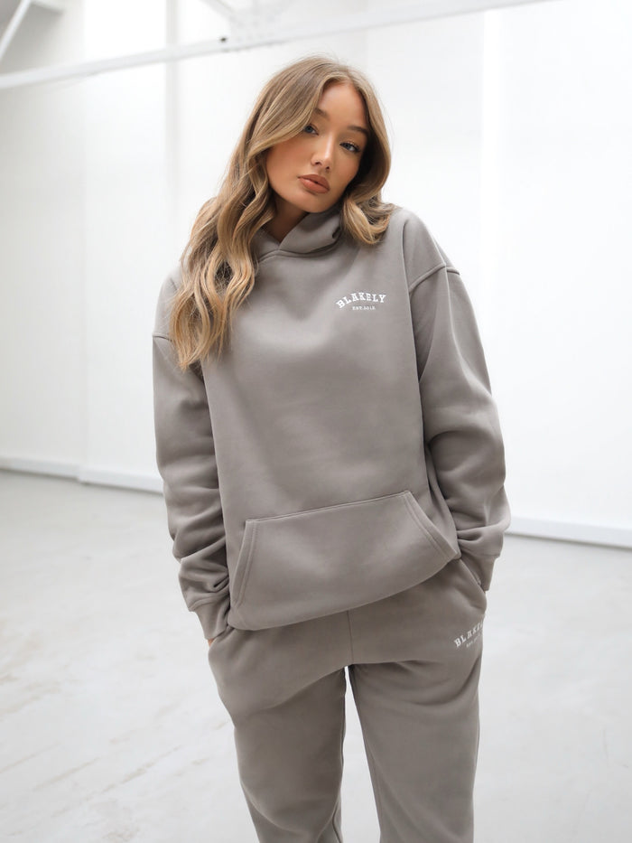 Heritage Womens Relaxed Hoodie - Neutral Grey