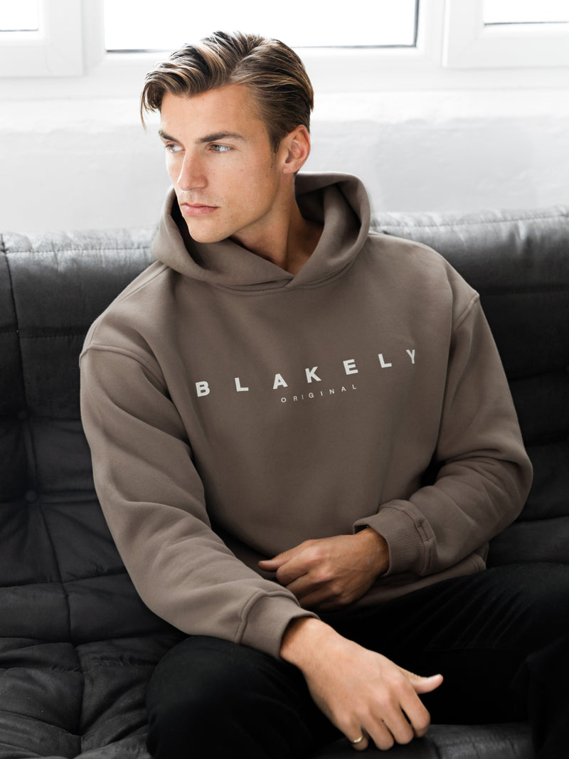Evolved Relaxed Hoodie - Light Brown