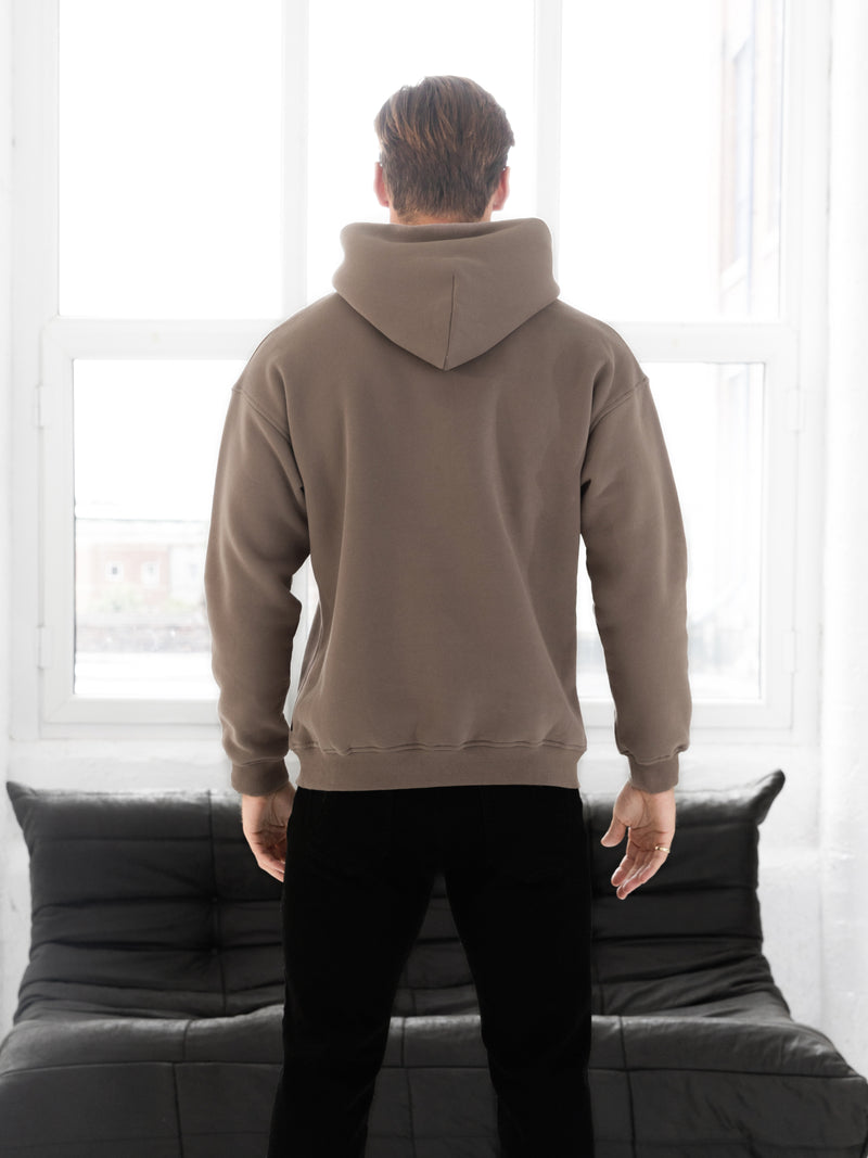 Evolved Relaxed Hoodie - Light Brown