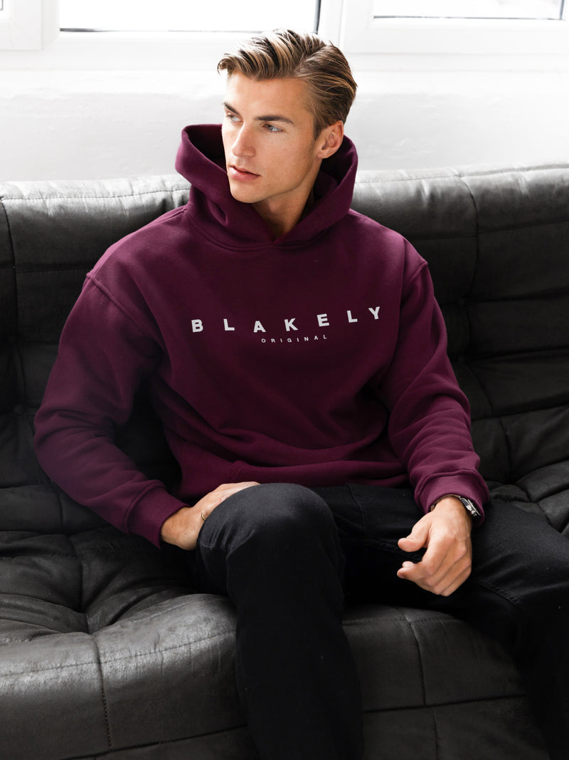 Evolved Relaxed Hoodie - Burgundy