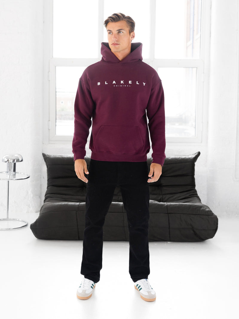 Evolved Relaxed Hoodie - Burgundy