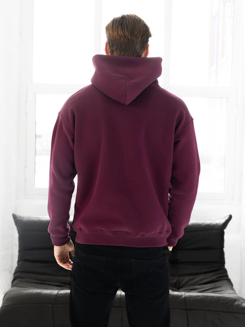 Evolved Relaxed Hoodie - Burgundy