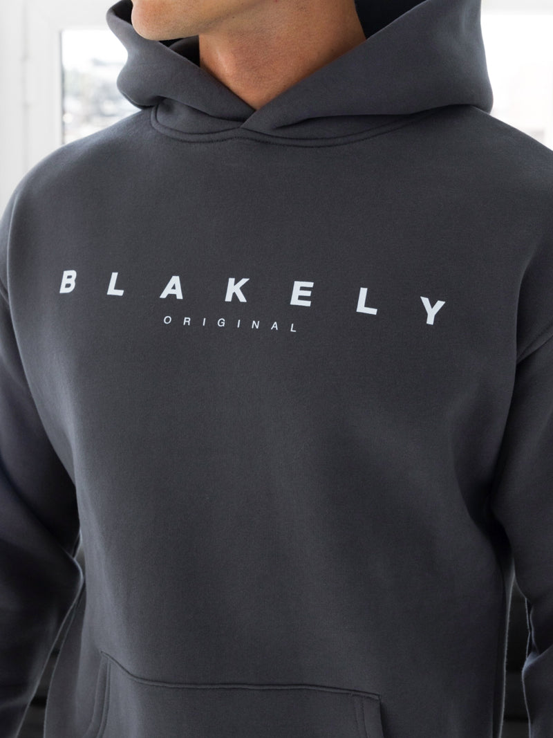 Evolved Relaxed Hoodie - Charcoal