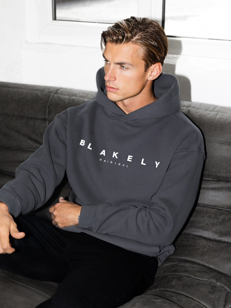 Evolved Relaxed Hoodie - Charcoal