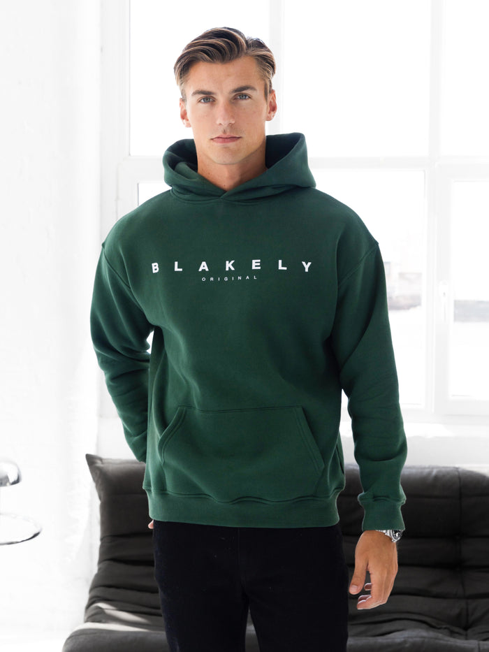 Evolved Relaxed Hoodie - Forest Green