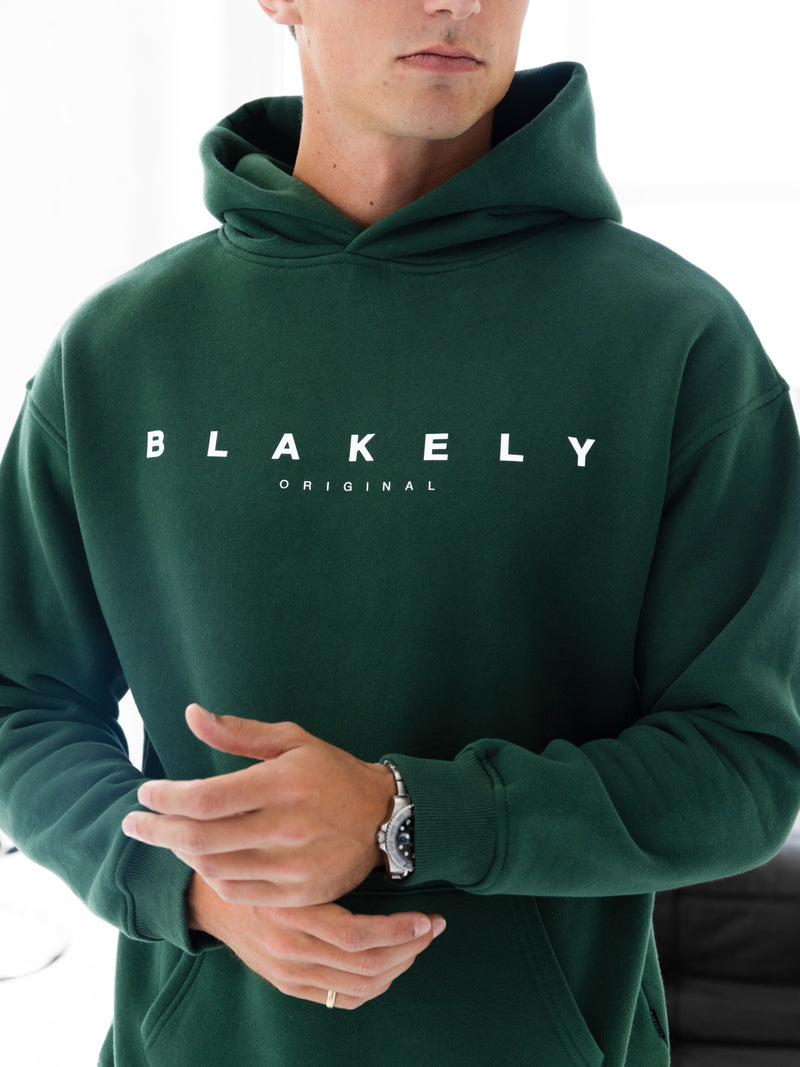 Evolved Relaxed Hoodie - Forest Green