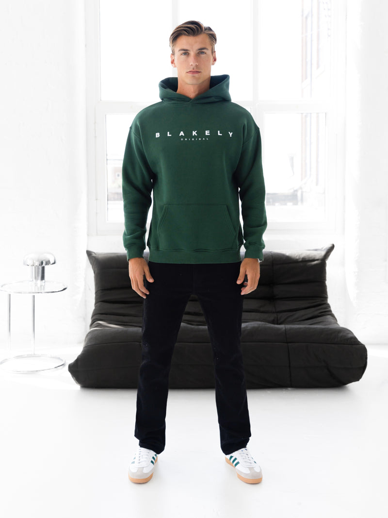 Evolved Relaxed Hoodie - Forest Green
