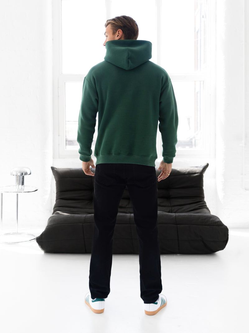 Evolved Relaxed Hoodie - Forest Green