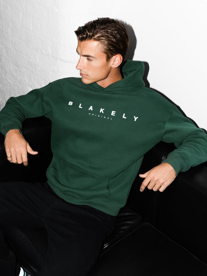 Evolved Relaxed Hoodie - Forest Green