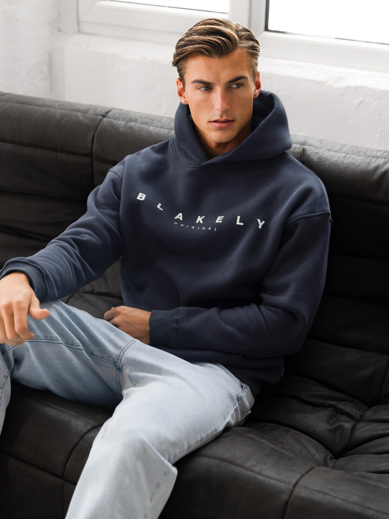 Evolved Relaxed Hoodie - True Navy