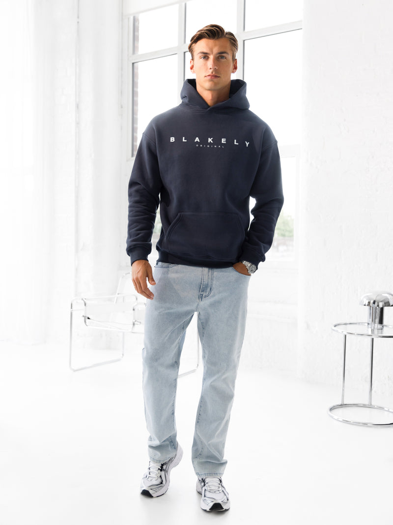 Evolved Relaxed Hoodie - True Navy