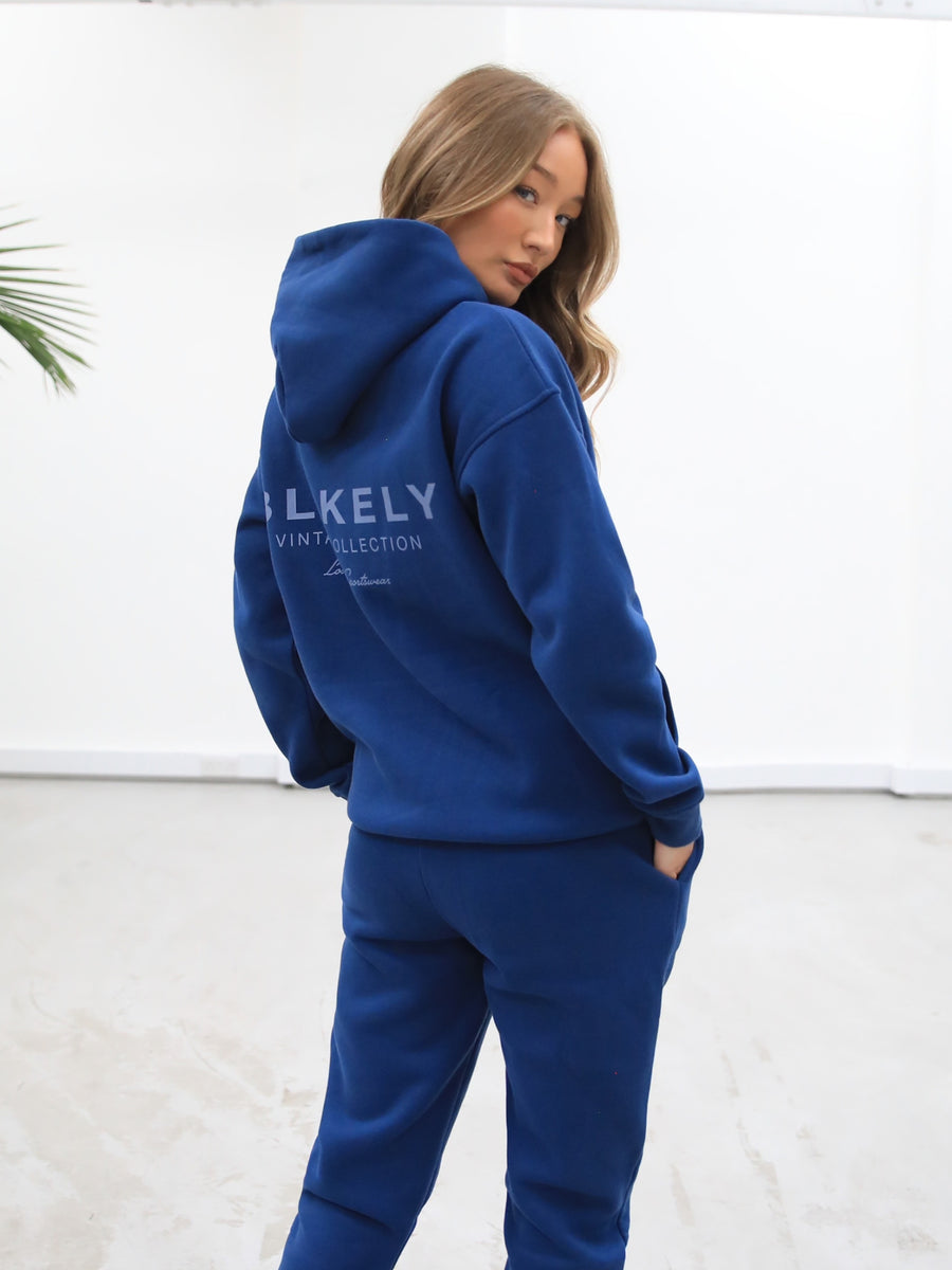 Women's Sports Club Relaxed Hoodie - Vintage Blue