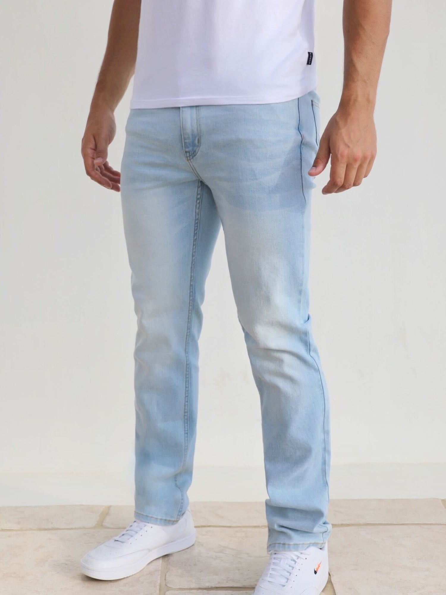 vaultroom SLIM JEAN / LIGHT BLUE 32 Waves™ Slim Denim Jeans 