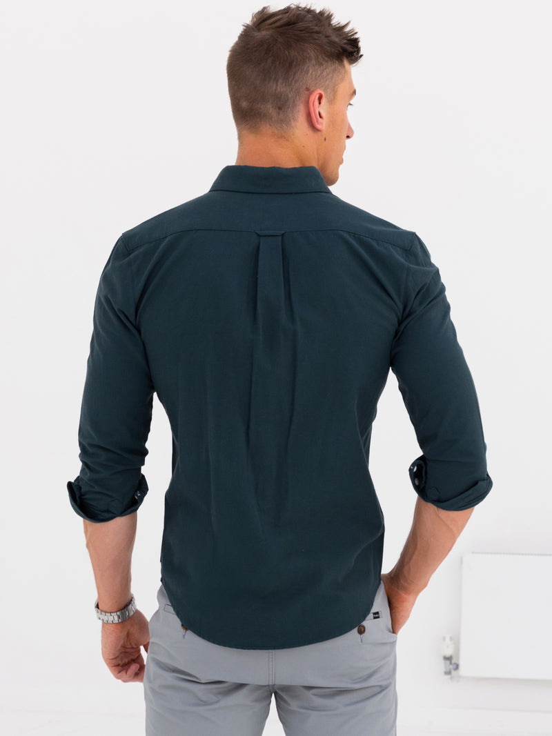 Dallas Long Sleeve Shirt - Dark Teal