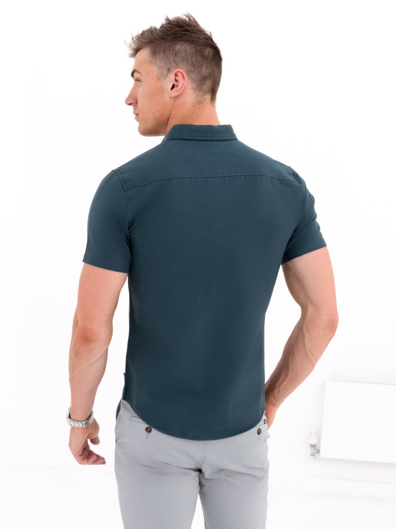 Dallas Short Sleeve Shirt - Dark Teal