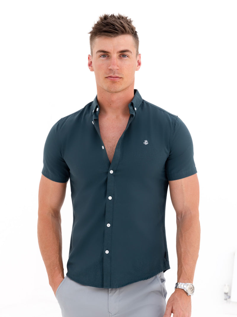 Dallas Short Sleeve Shirt - Dark Teal