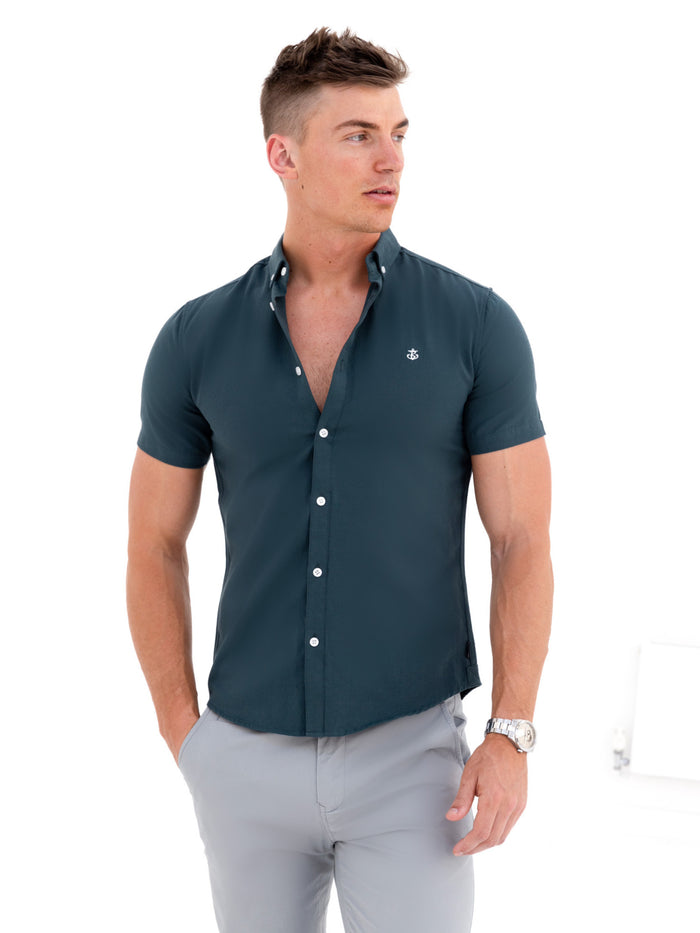 Dallas Short Sleeve Shirt - Dark Teal