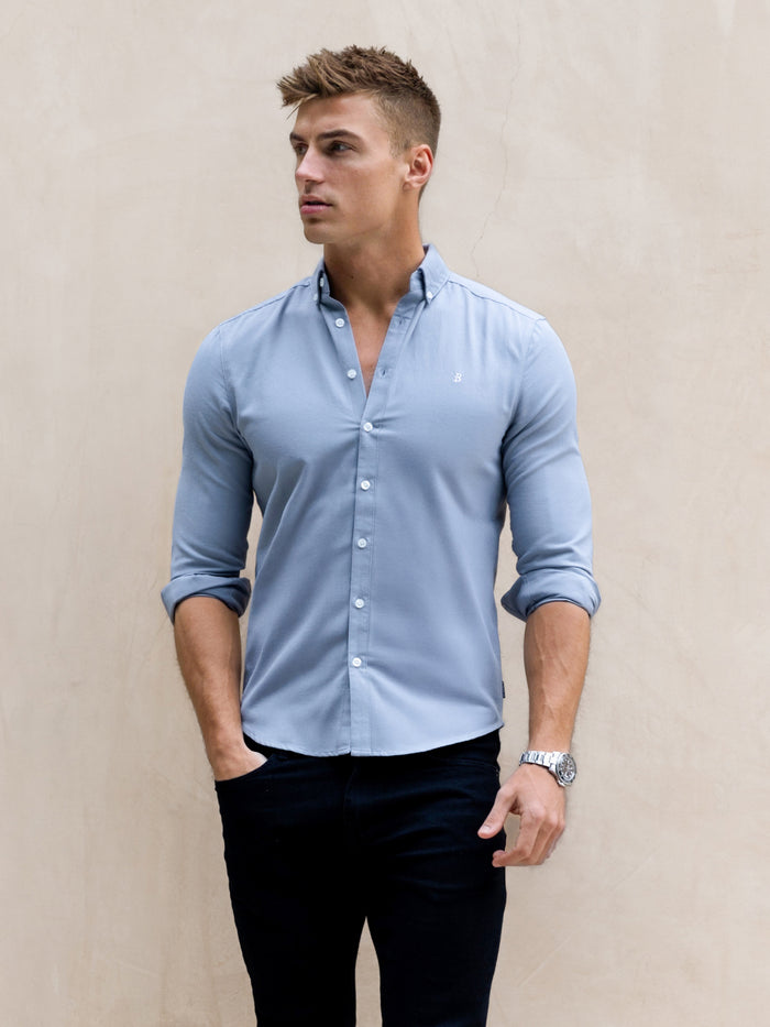 Conrad Long Sleeve Shirt - Steel Blue