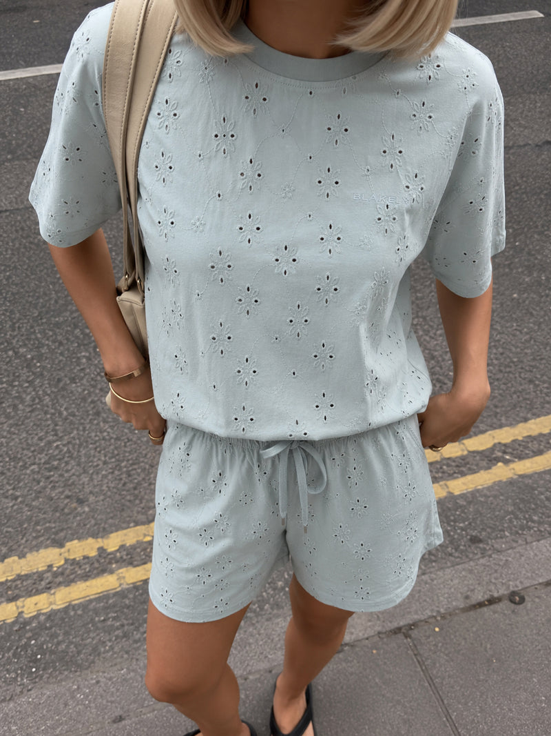 Amina Wide Leg Shorts - Sage