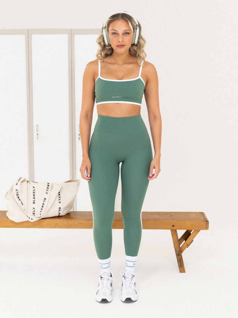 Ines Active Leggings - Vintage Green