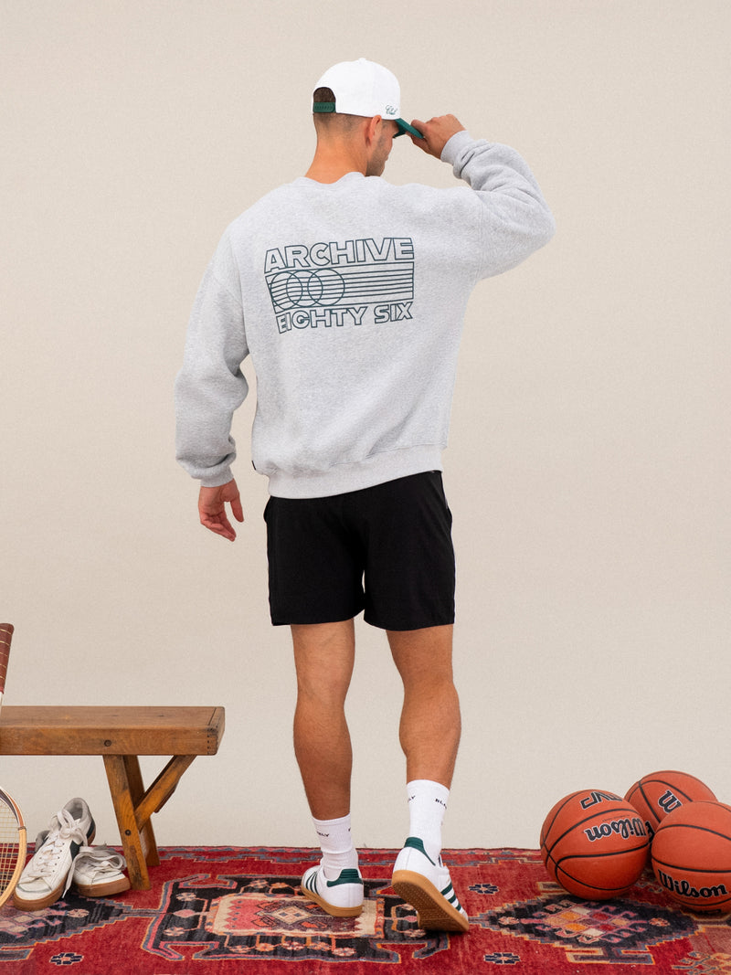 Jordan Relaxed Sweater - Marl Grey