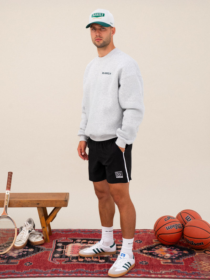 Jordan Relaxed Sweater - Marl Grey