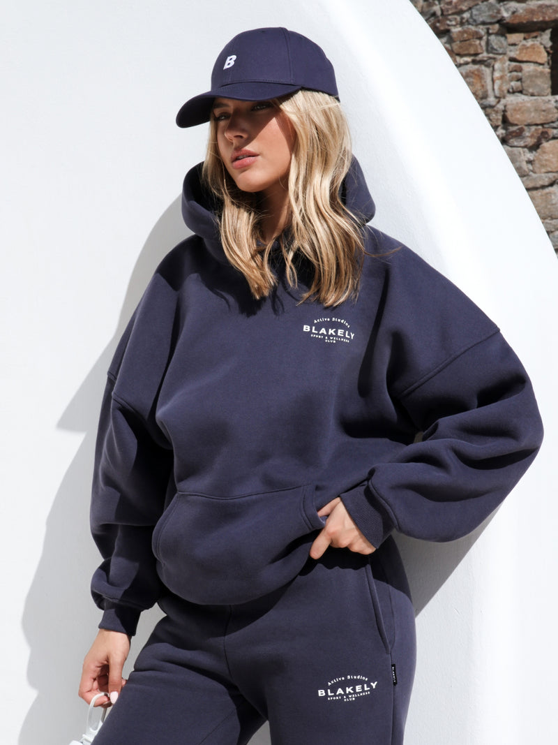 Active Studios Oversized Hoodie - True Navy