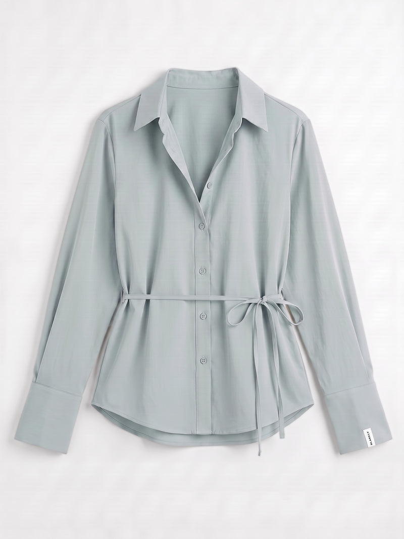 Alessia Linen Shirt - Soft Sage
