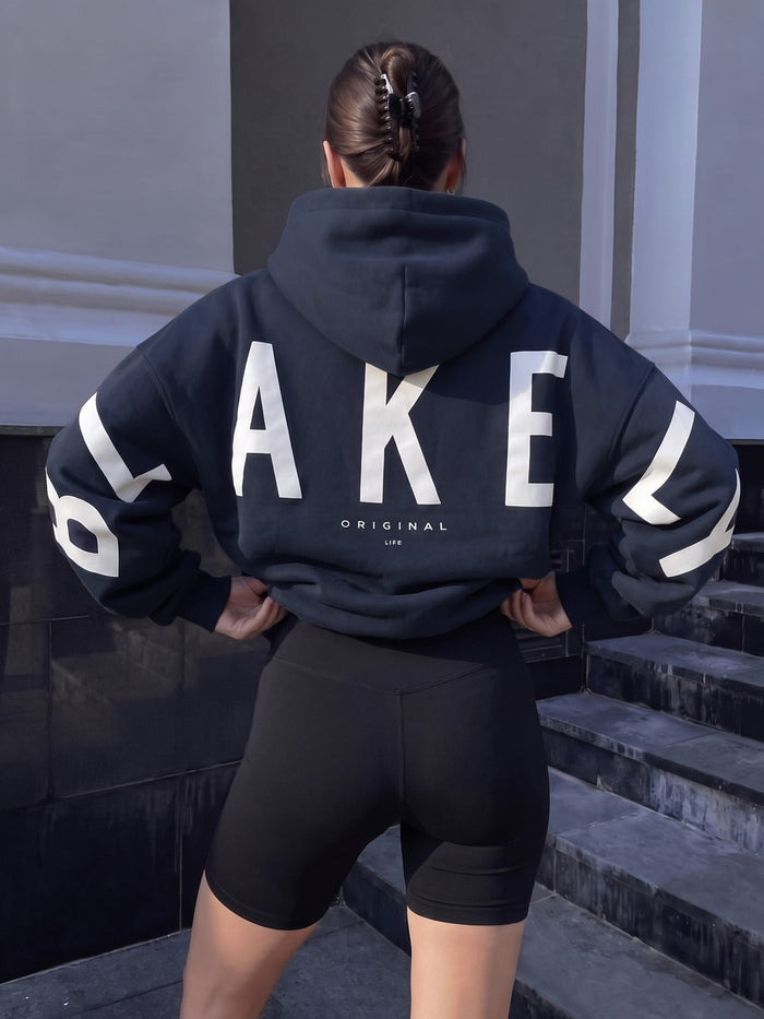 Isabel Oversized Hoodie - Midnight Blue