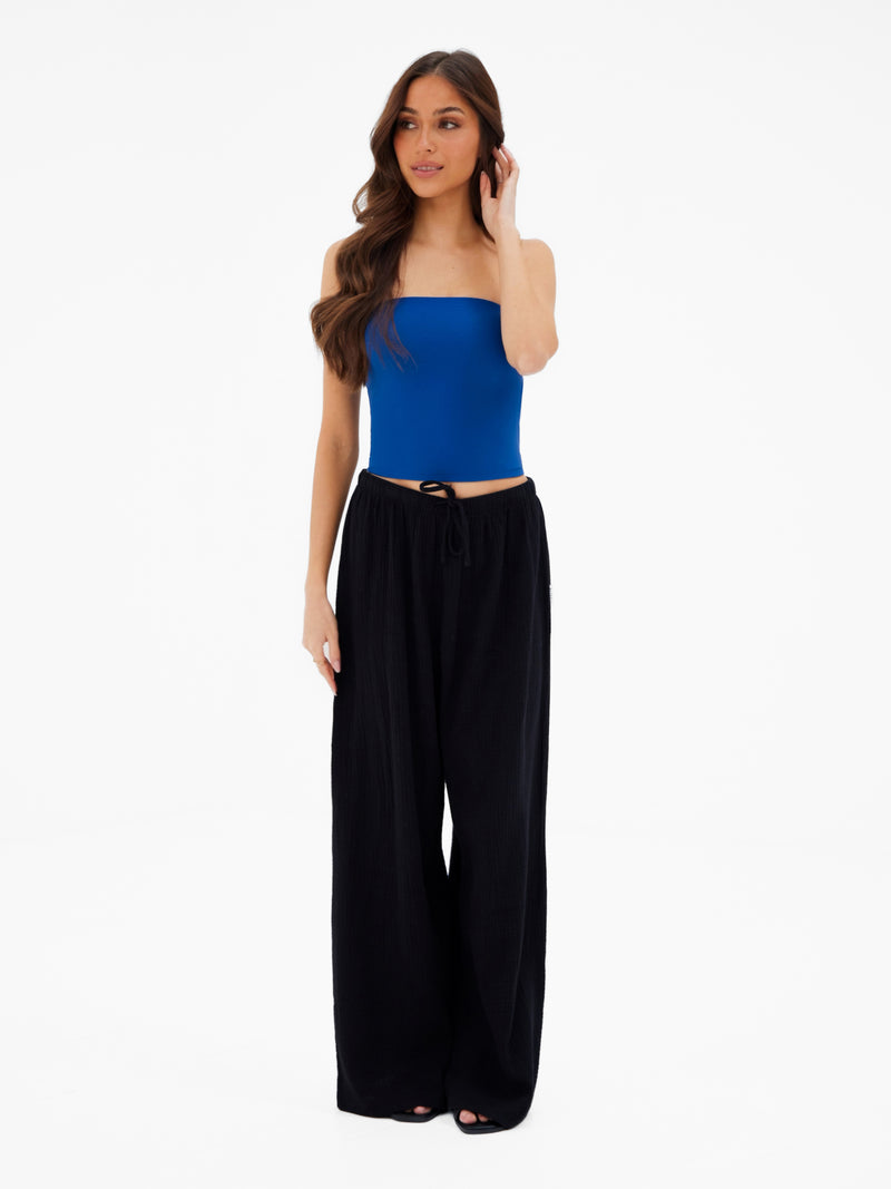 Lucia Bandeau Top - Dark Cobalt