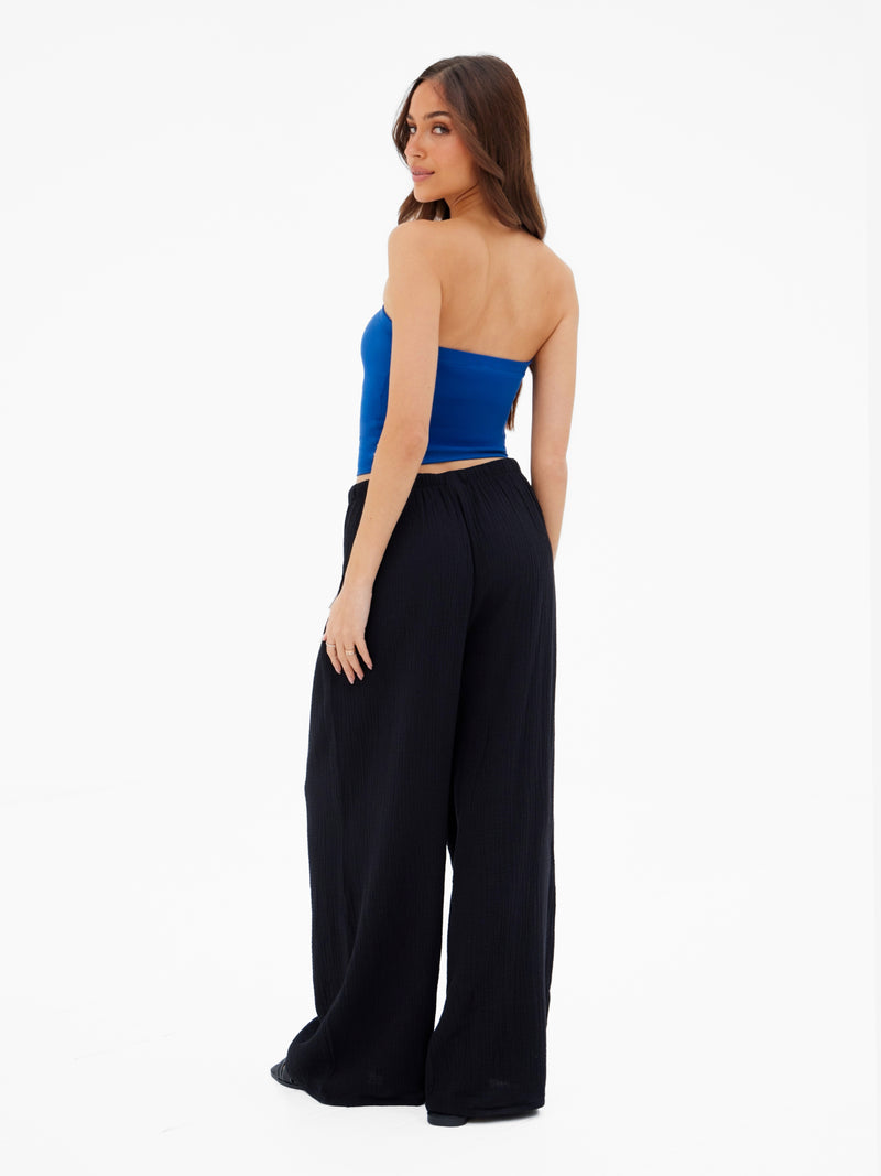 Lucia Bandeau Top - Dark Cobalt