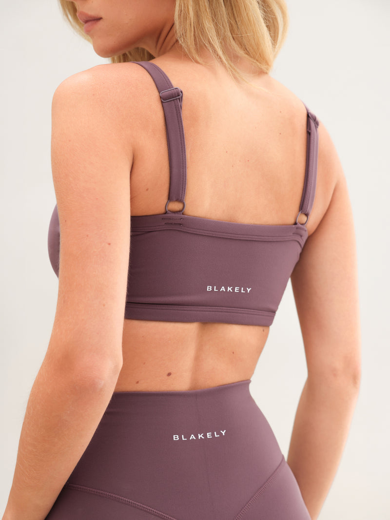 Ultimate Sports Bra - Washed Plum
