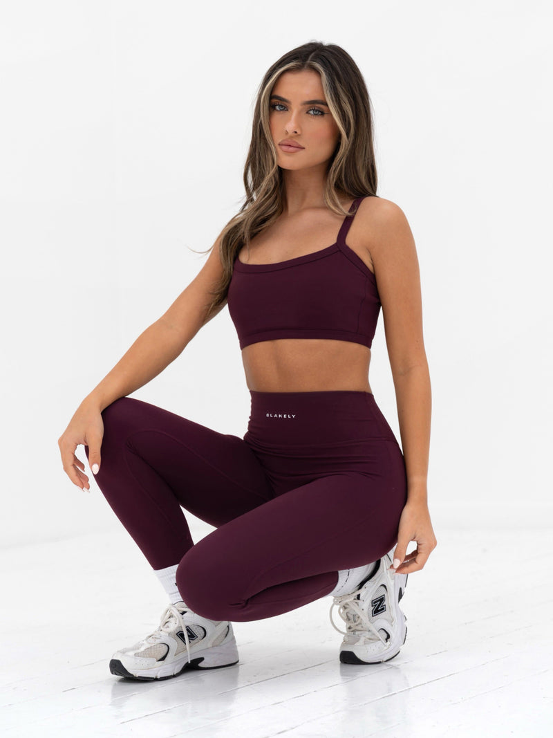 Ultimate Sports Bra - Dark Cherry