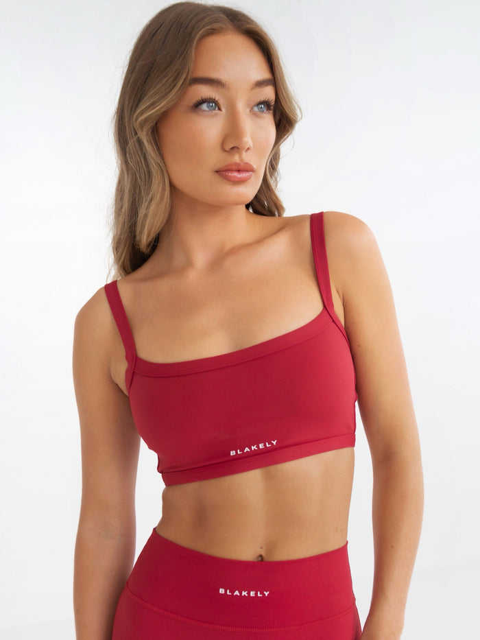 Studio Active Bra - Cherry Red