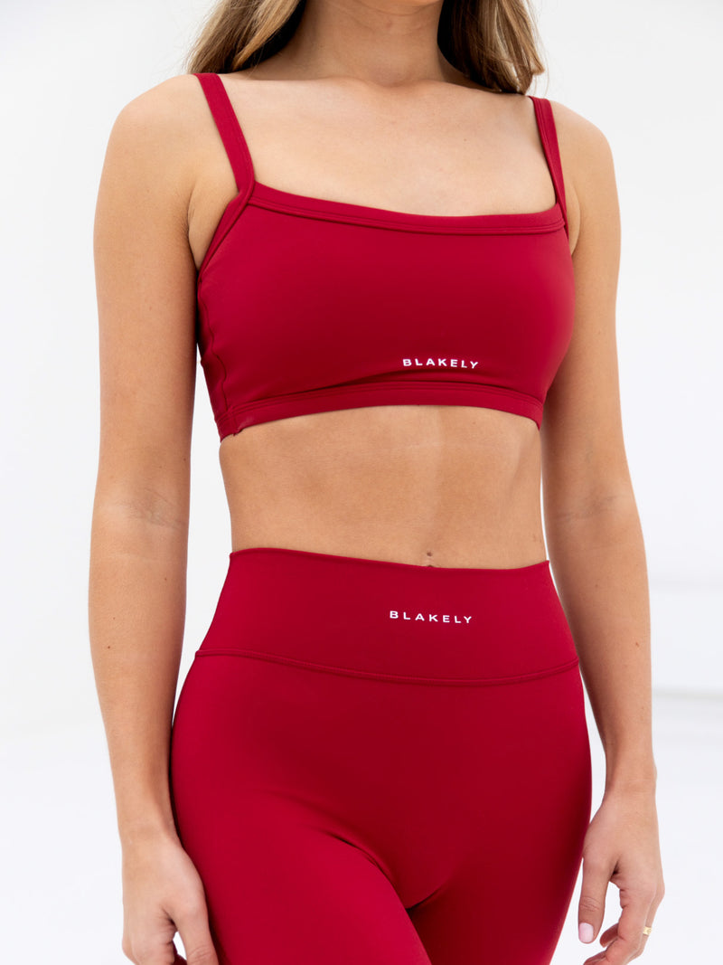 Ultimate Sports Bra - Cherry Red