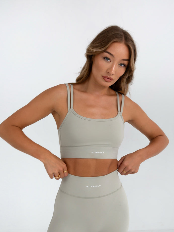 Ultimate Double Strap Bra - Grey