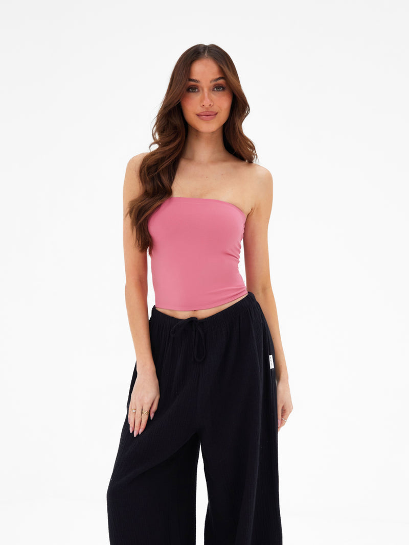 Lucia Bandeau Top - Raspberry