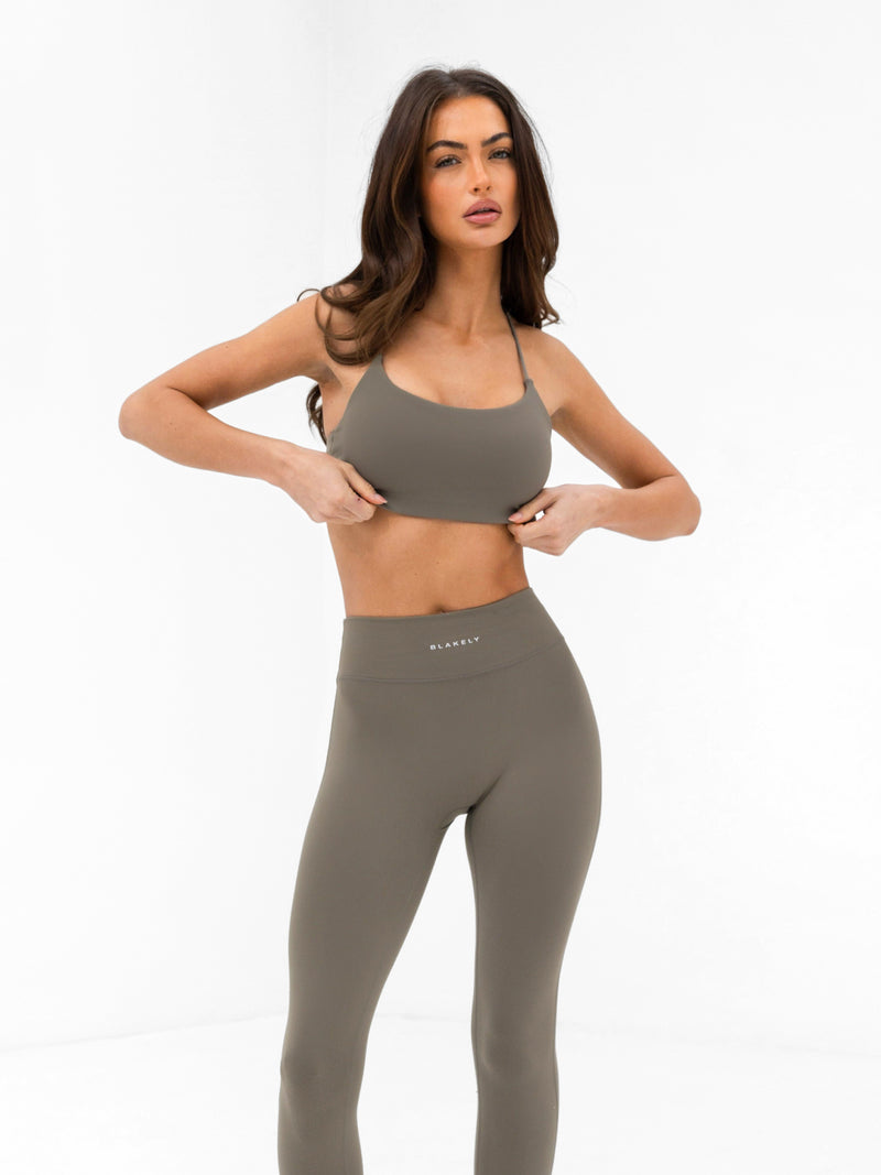SculptForm Sports Bra - Safari Green