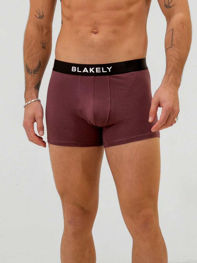 Blakely Boxers - Burgundy 3 Pack