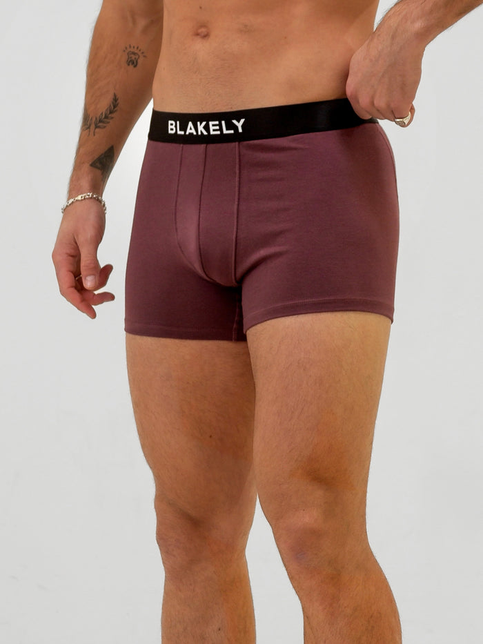 Blakely Boxers - Burgundy 3 Pack