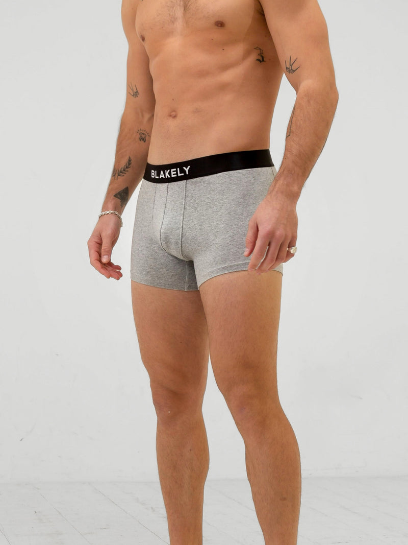 Blakely Boxers - Marl Grey 3 Pack