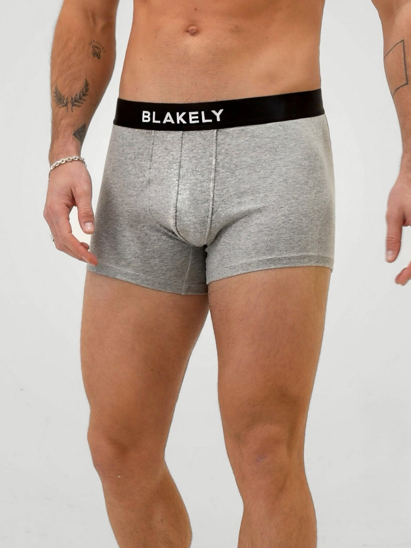 Blakely Boxers - Marl Grey 3 Pack