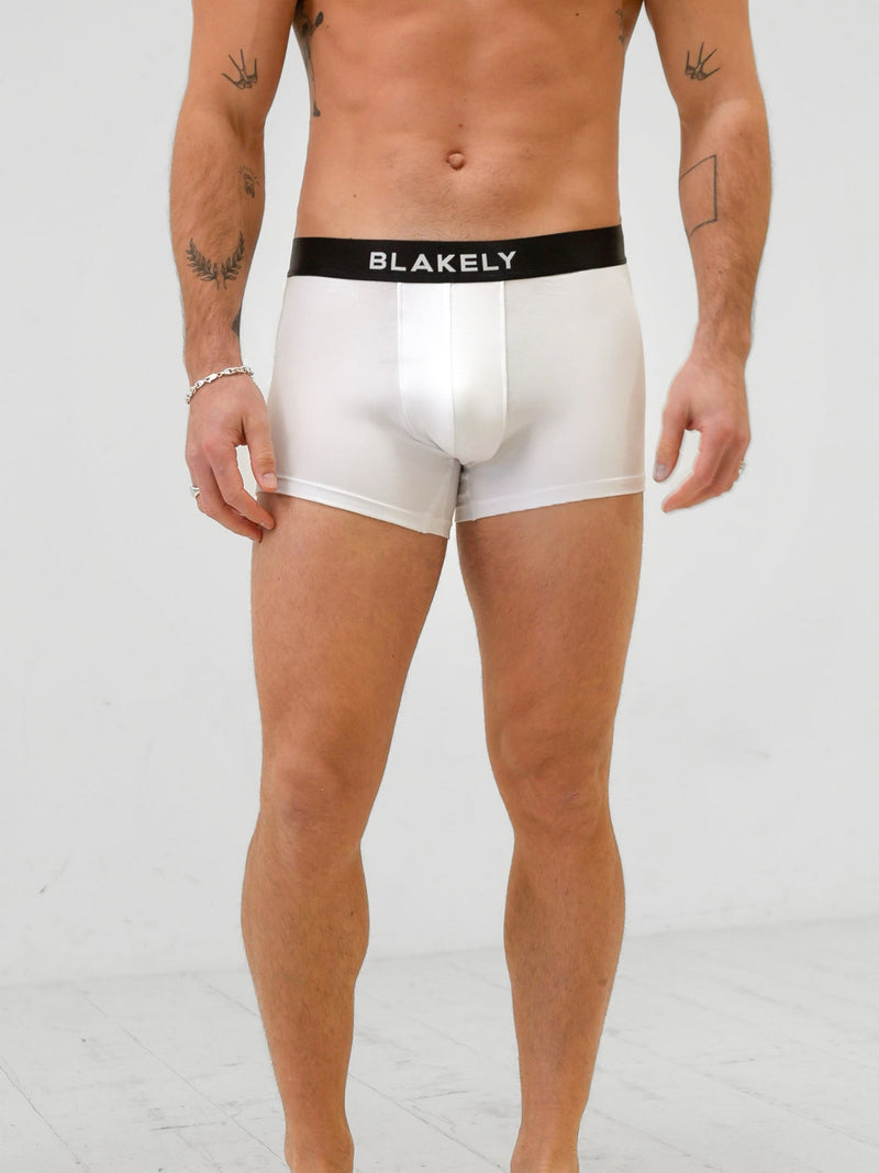 Blakely Boxers - White 3 Pack